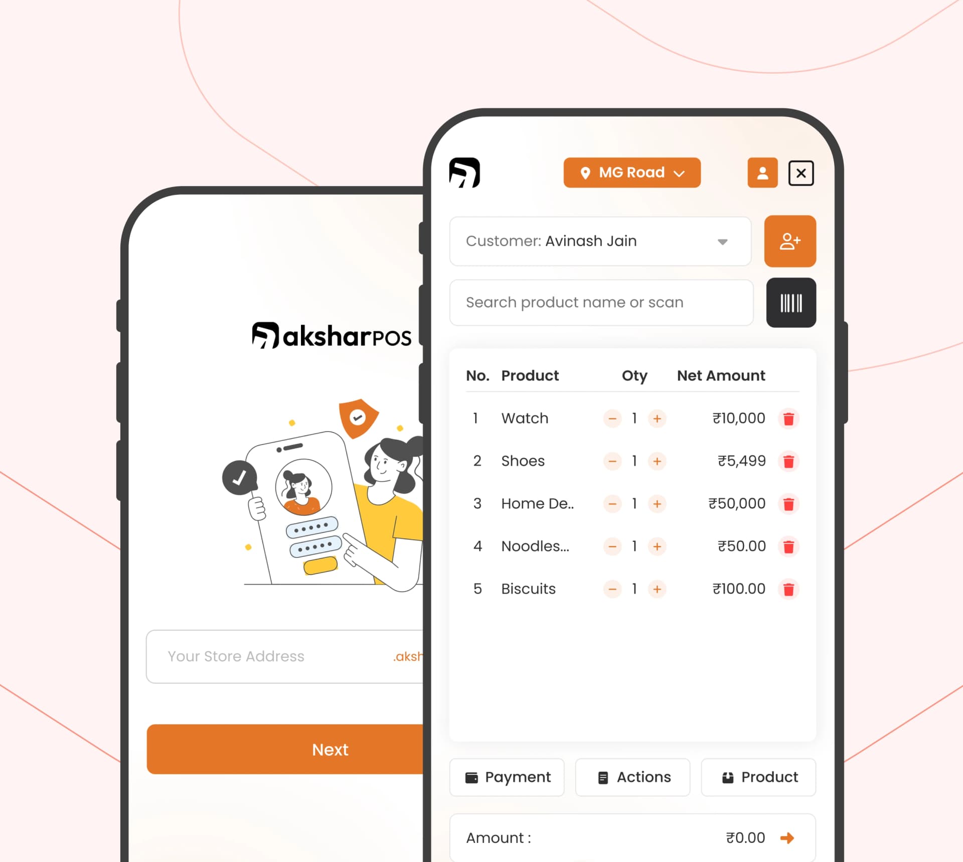 AksharPOS App Preview